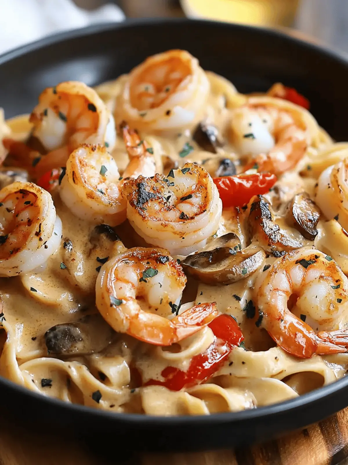 Blackened Shrimp Stroganoff