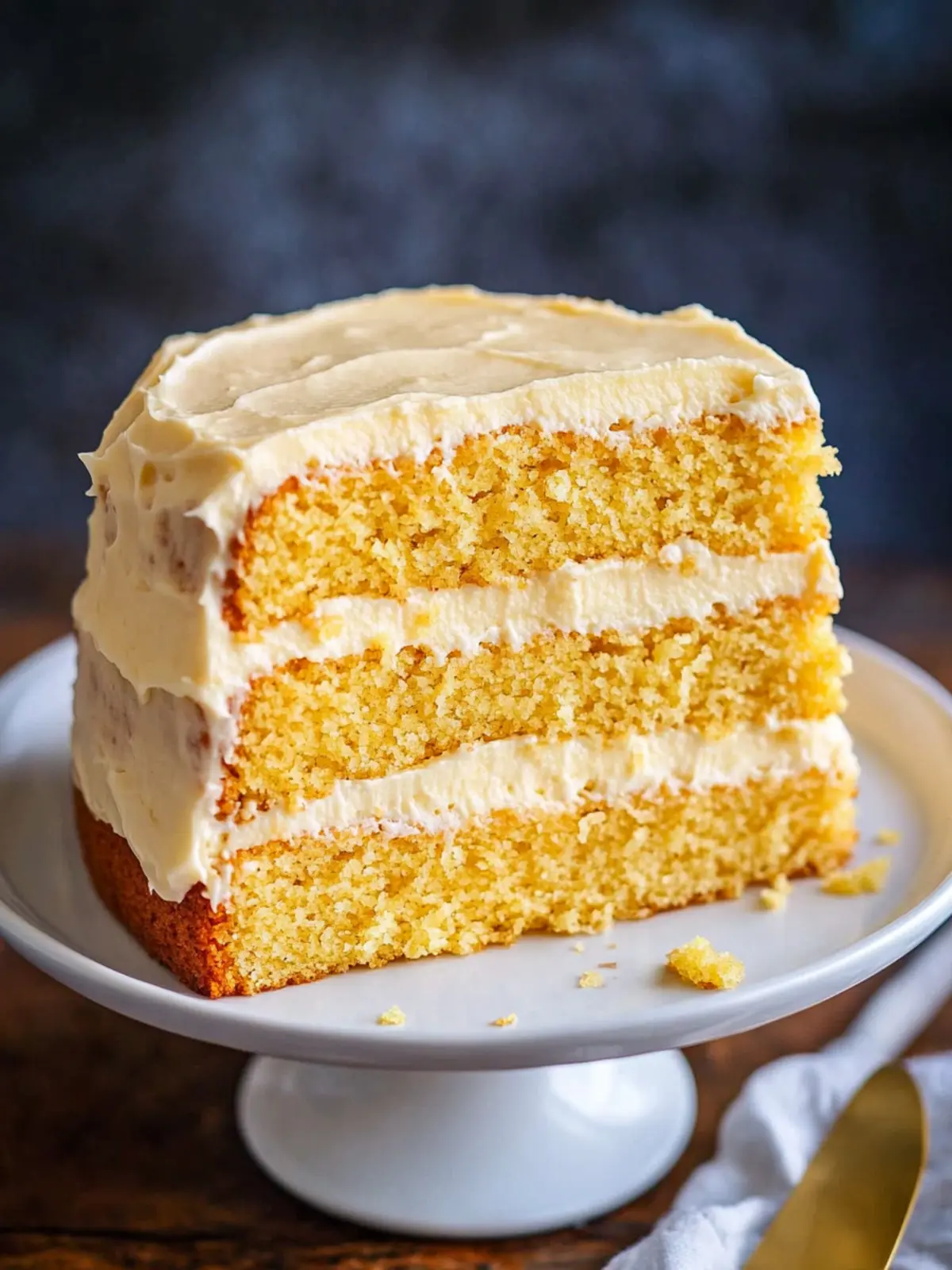 Layered Cornbread Cake with Whipped Honey Butter Frosting