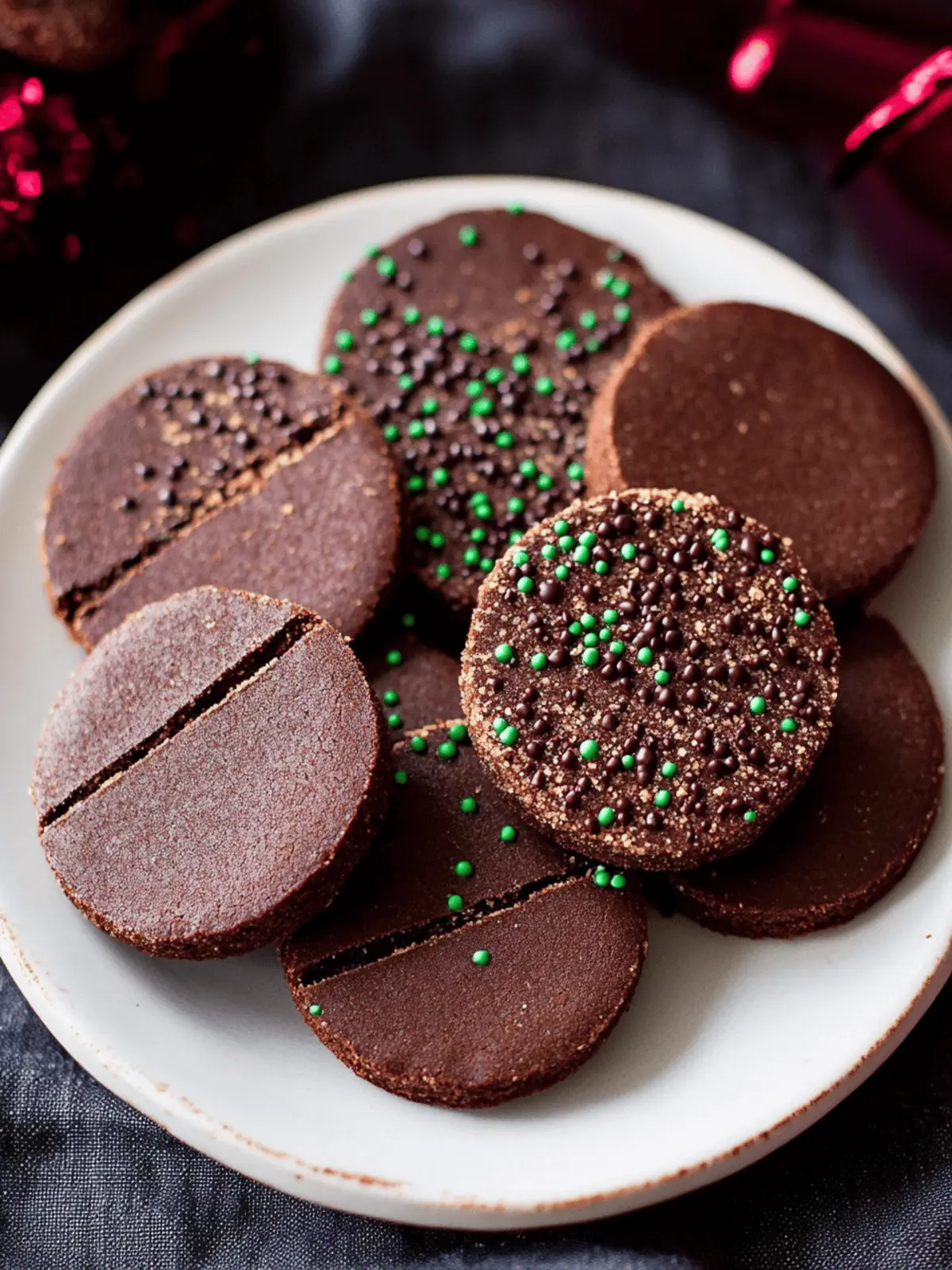 Chocolate Shortbread Cookies