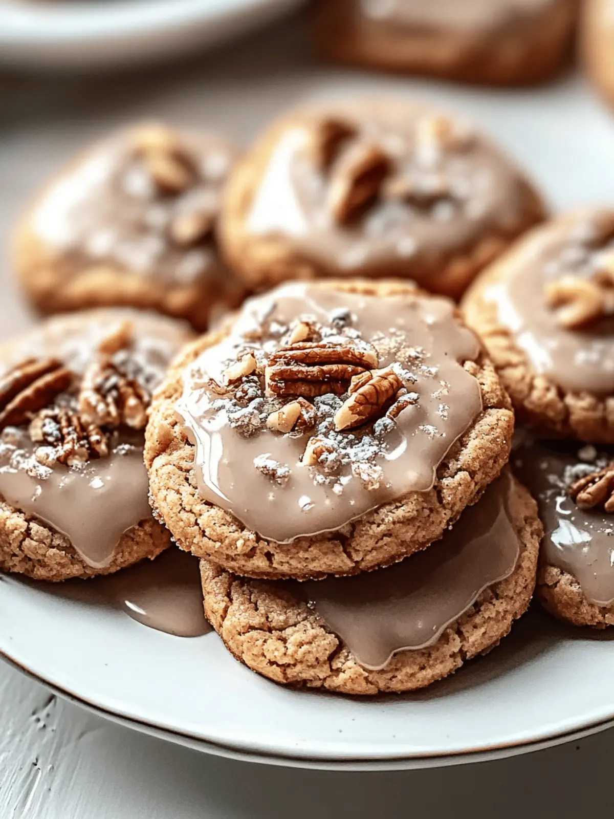Glazed Cinnamon Nut Cookies