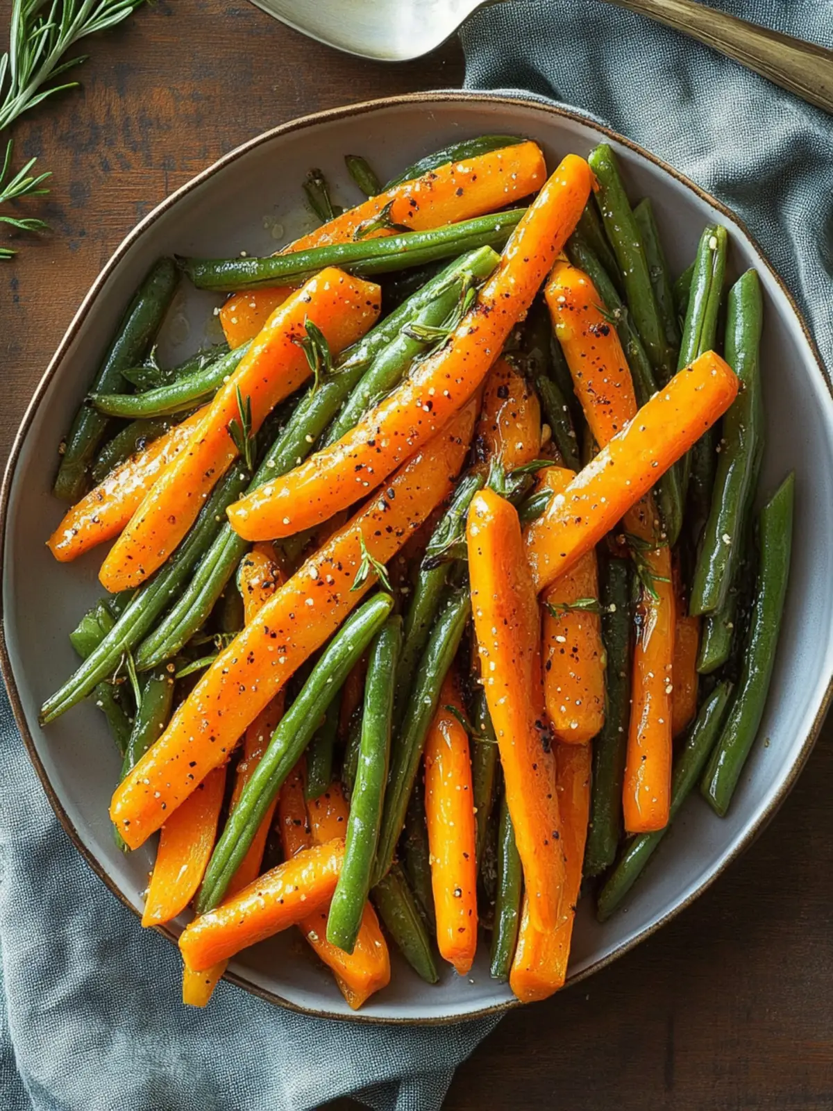 Honey Glazed Carrots and Green Beans