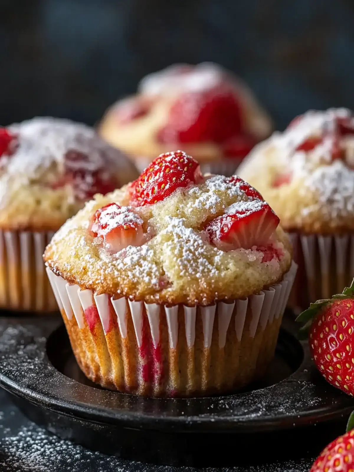 Strawberry Yogurt Muffins Recipe