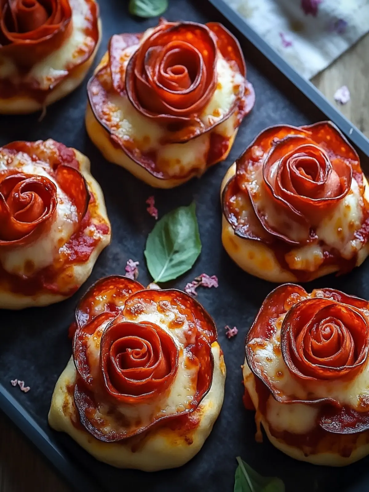 Easy Pizza Roses for Valentine’s Day