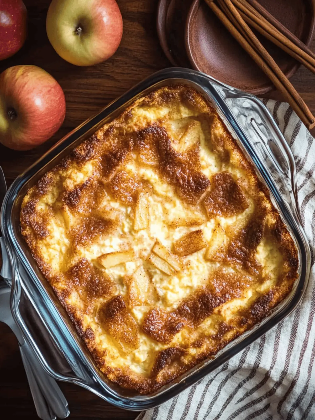 Apple Cinnamon Cottage Cheese Bake