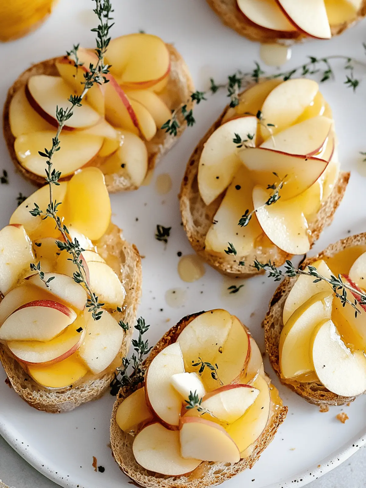 Apple and Cheddar Crostini