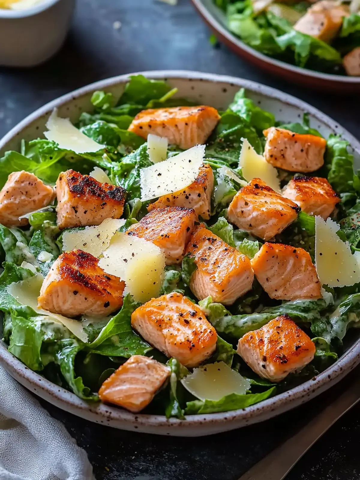 Salmon Caesar Salad Recipe