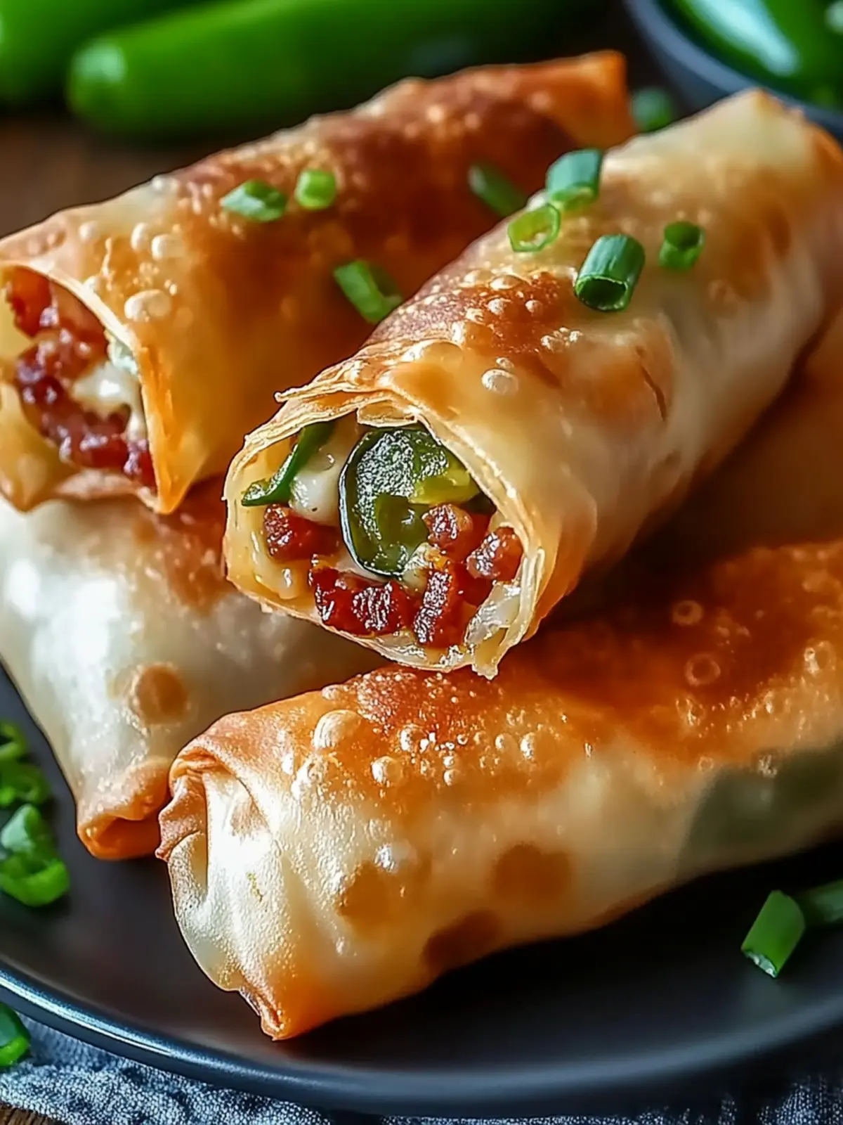 Bacon Jalapeno Popper Eggrolls