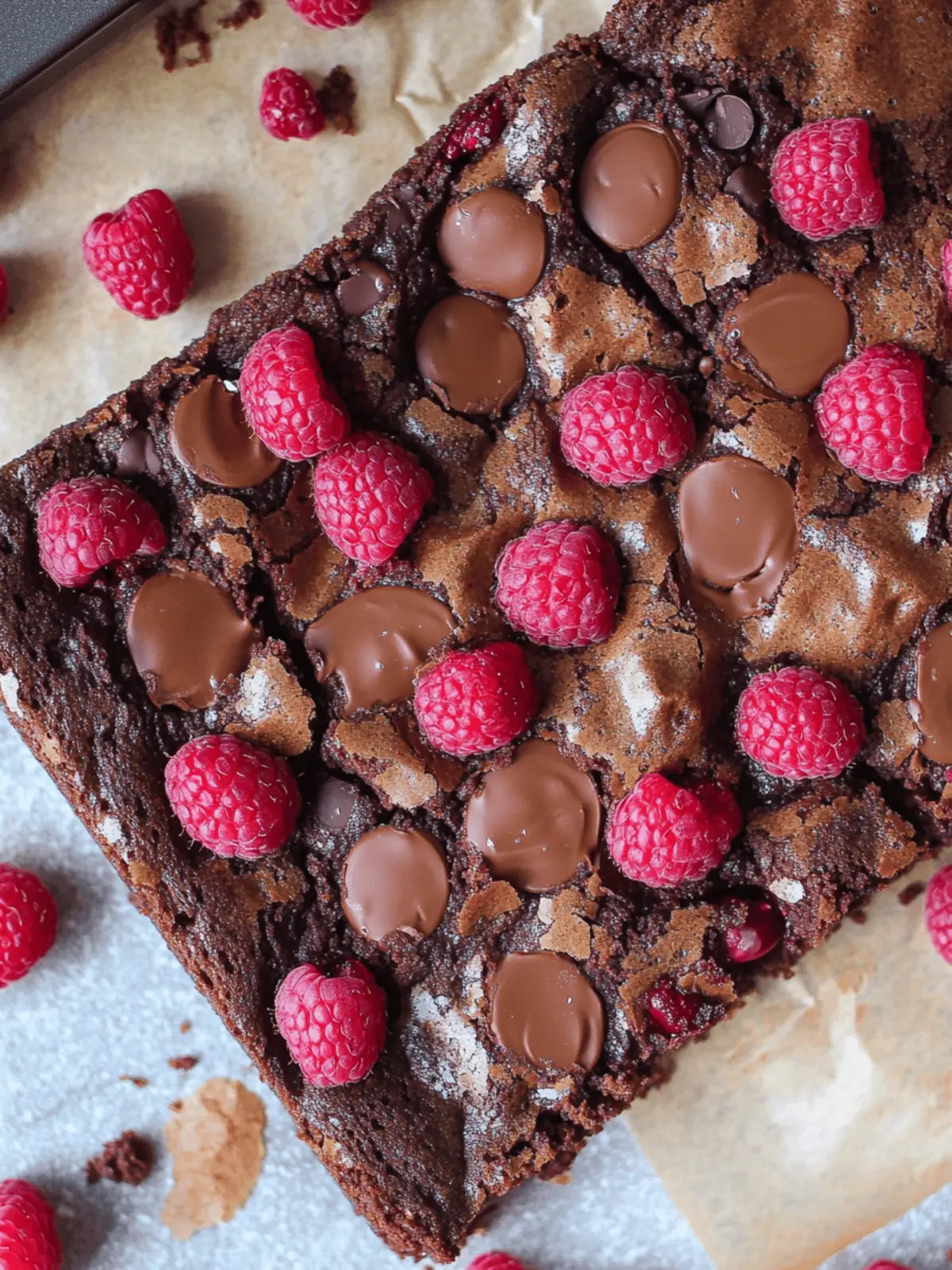 Chocolate Raspberry Brownies