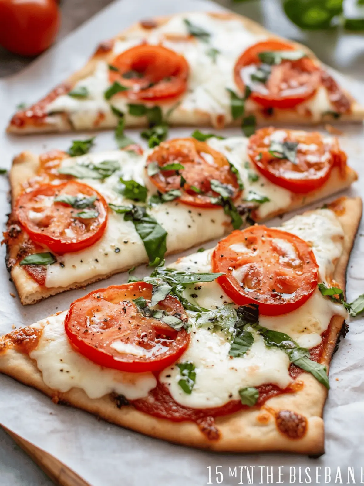 15-Minute Easy Margherita Flatbread Pizza