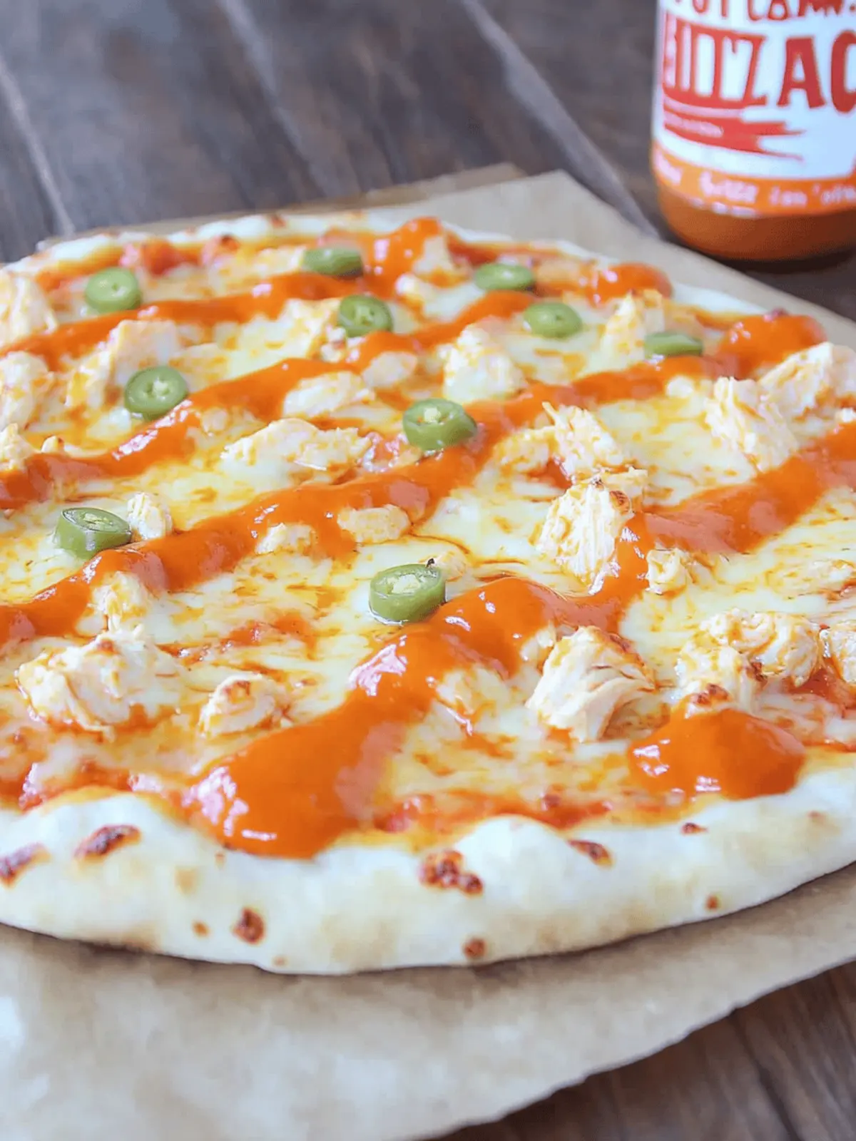 Buffalo Chicken Dip Pizza