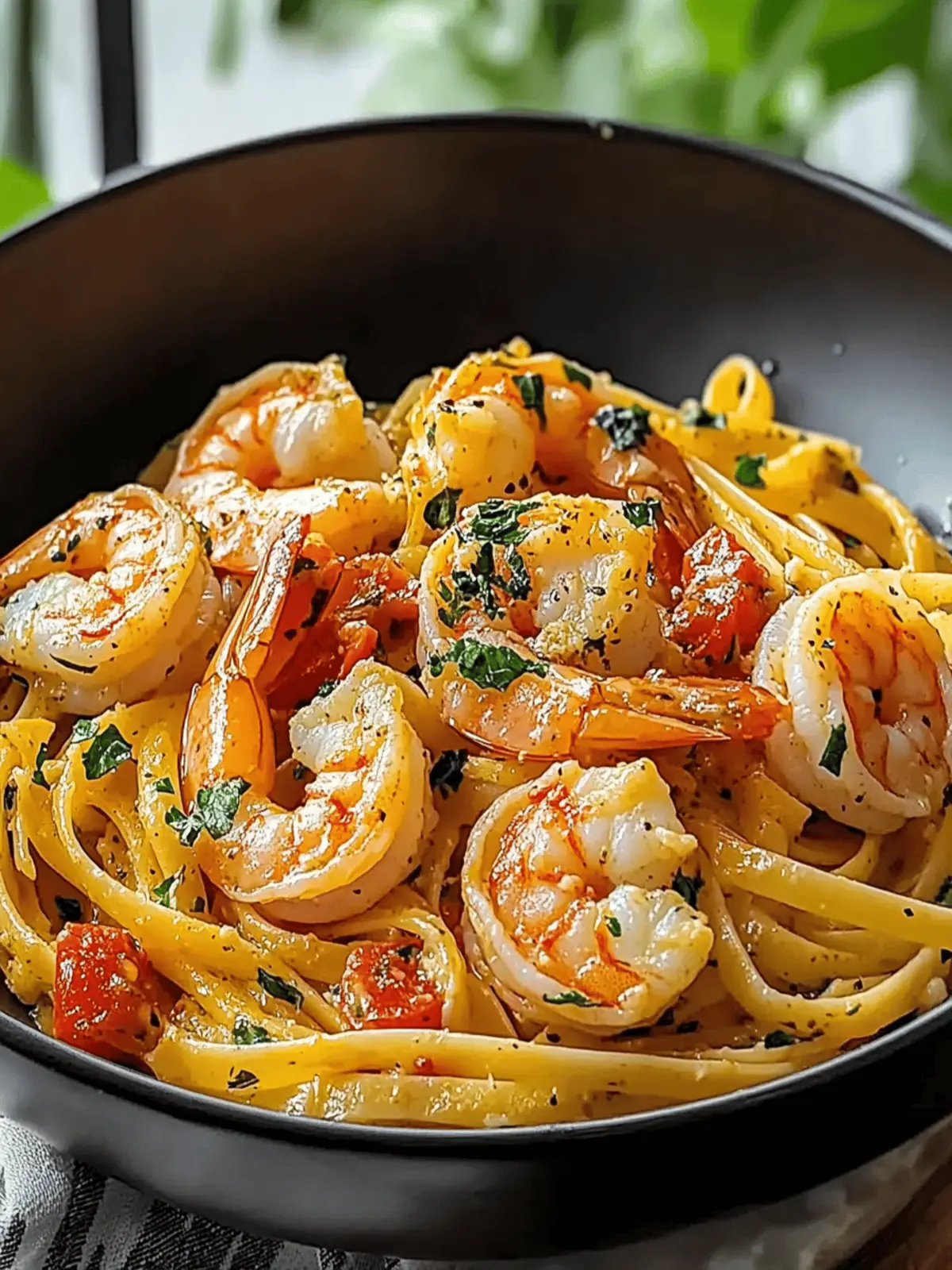 Jamaican Shrimp Pasta