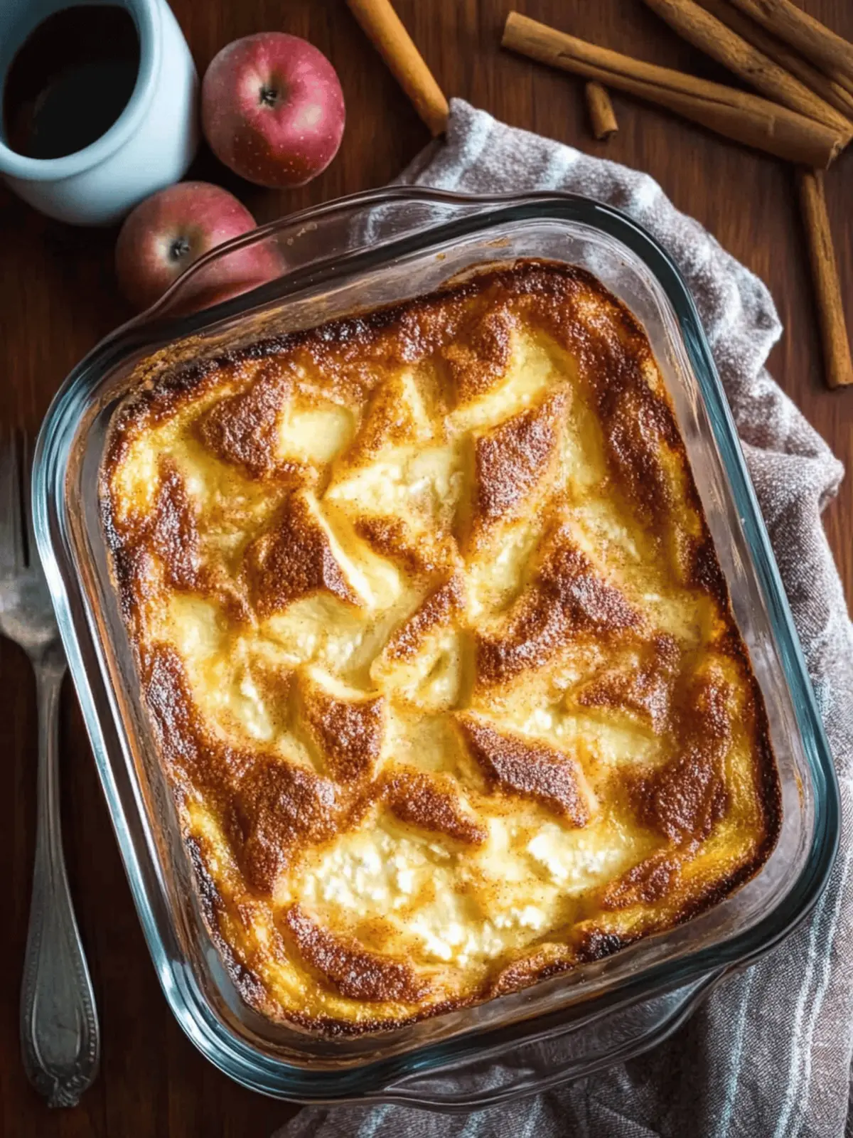Apple Cinnamon Cottage Cheese Bake