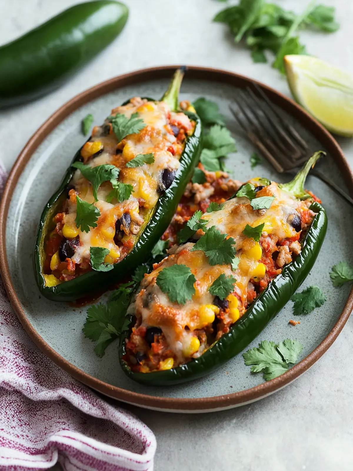 Stuffed Poblano Peppers