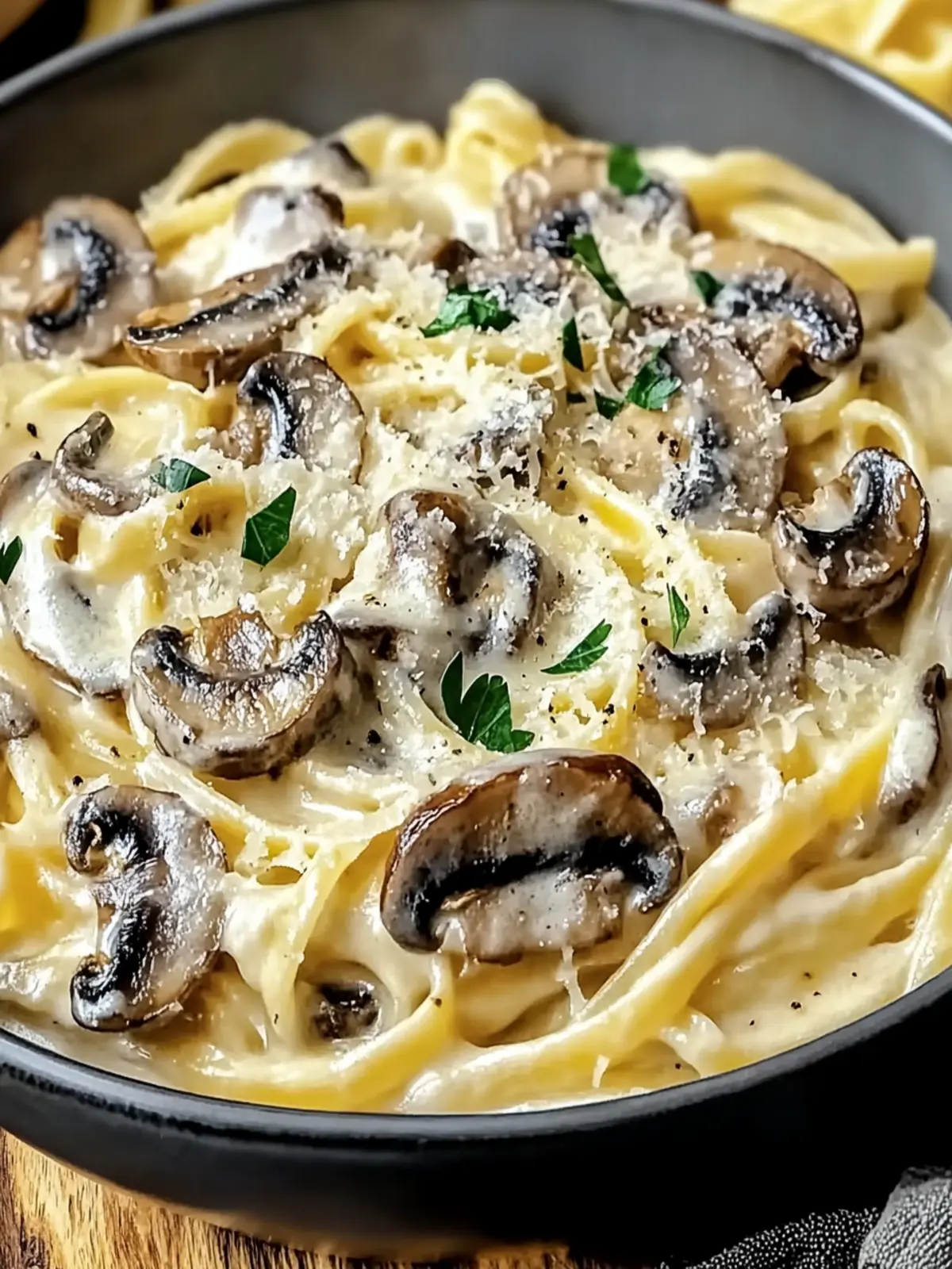Creamy Mushroom Gruyere Pasta