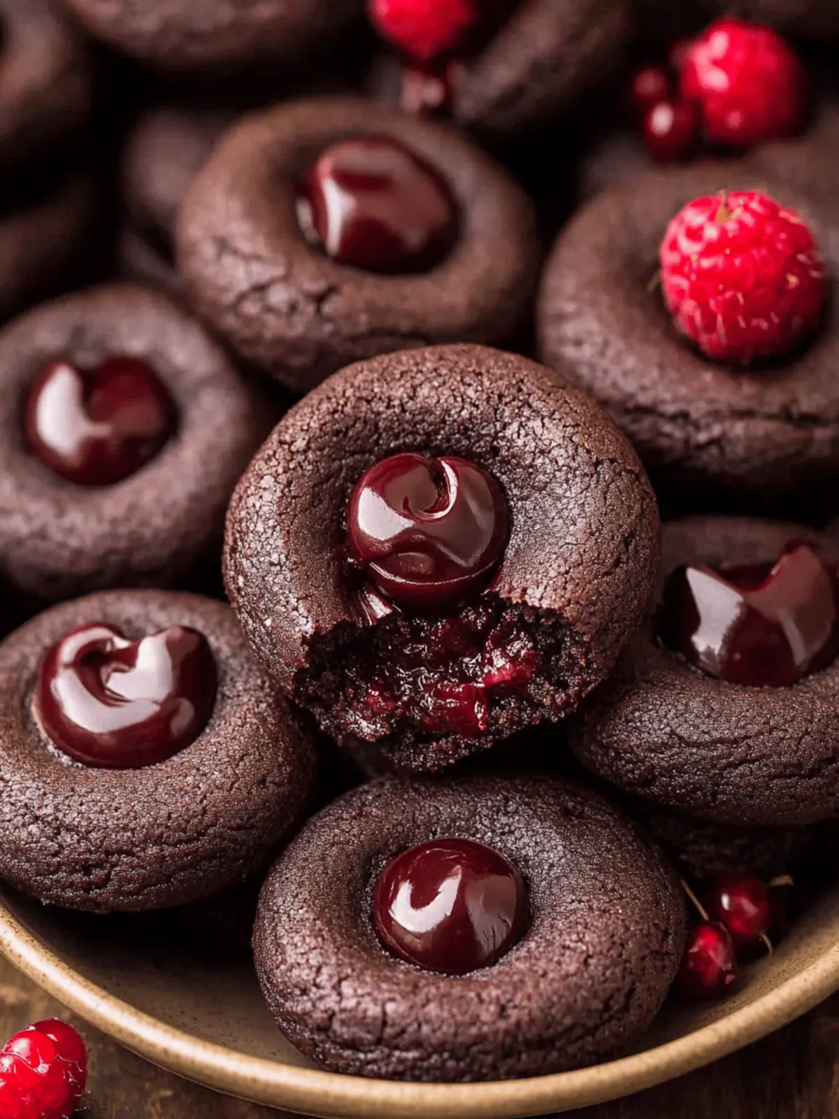 Chocolate Cherry Cookies