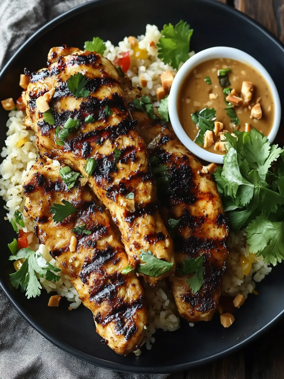 Spicy Thai Grilled Peanut Chicken
