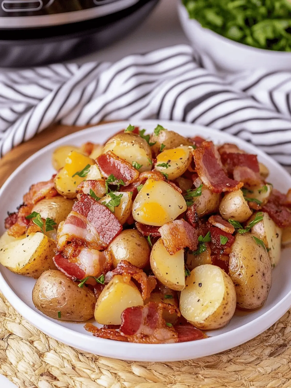 Crockpot Ranch Potatoes With Bacon