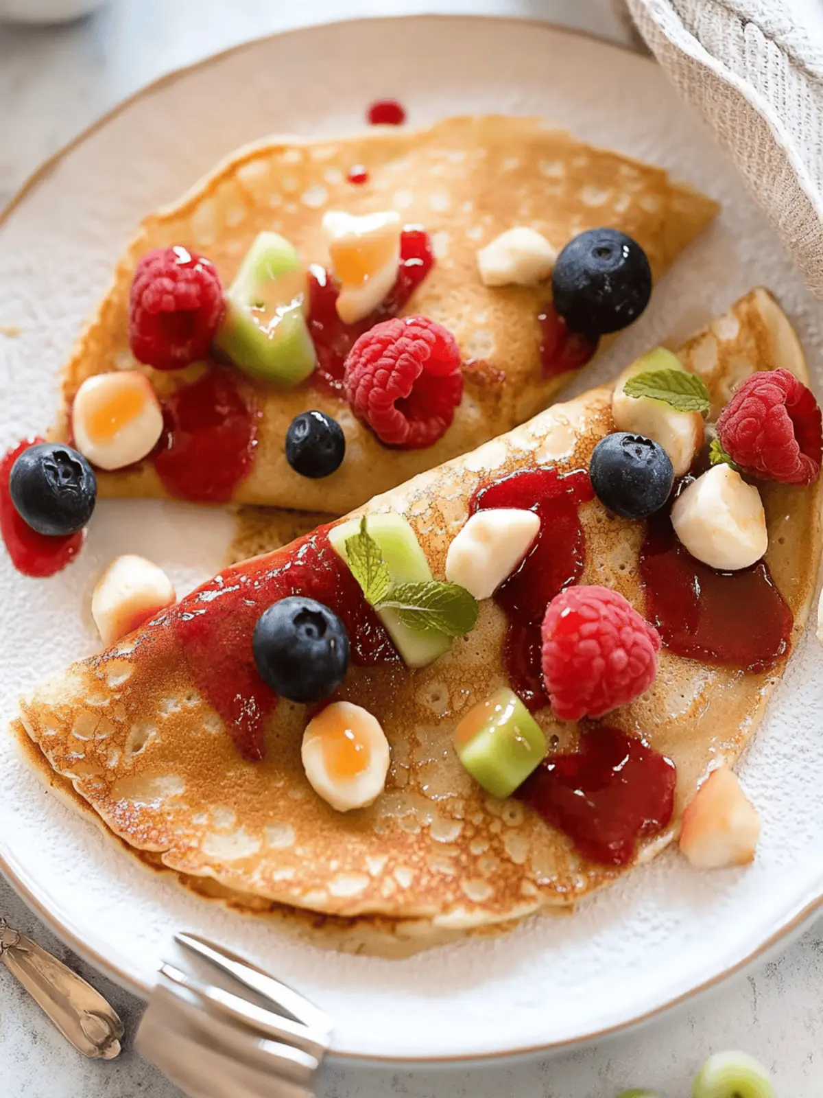 Healthy Oat Crepes