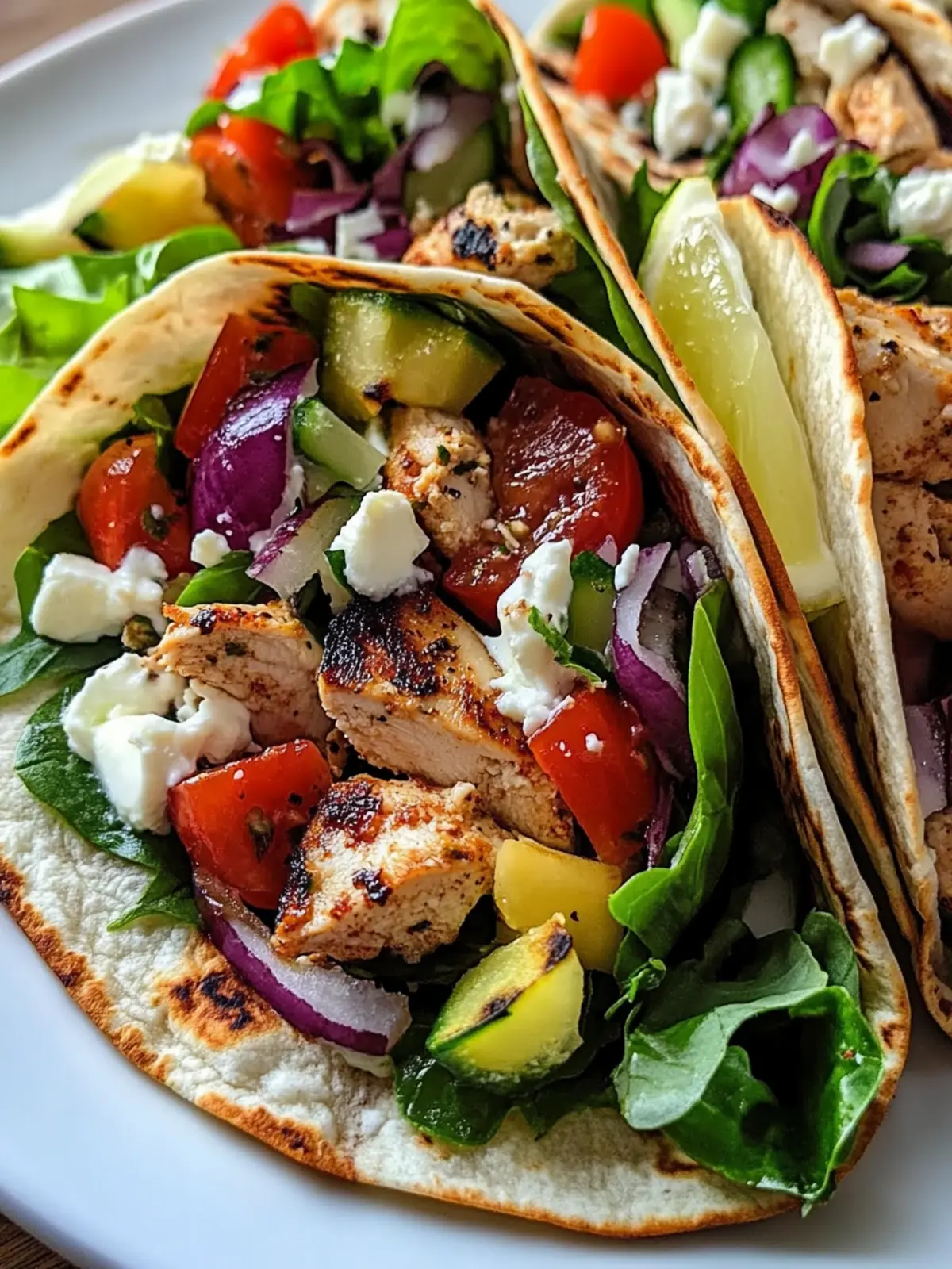 Mediterranean Chicken Wraps
