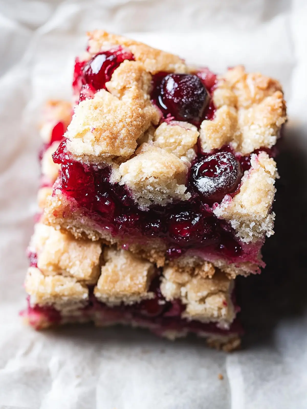 Cranberry Crumble Bars