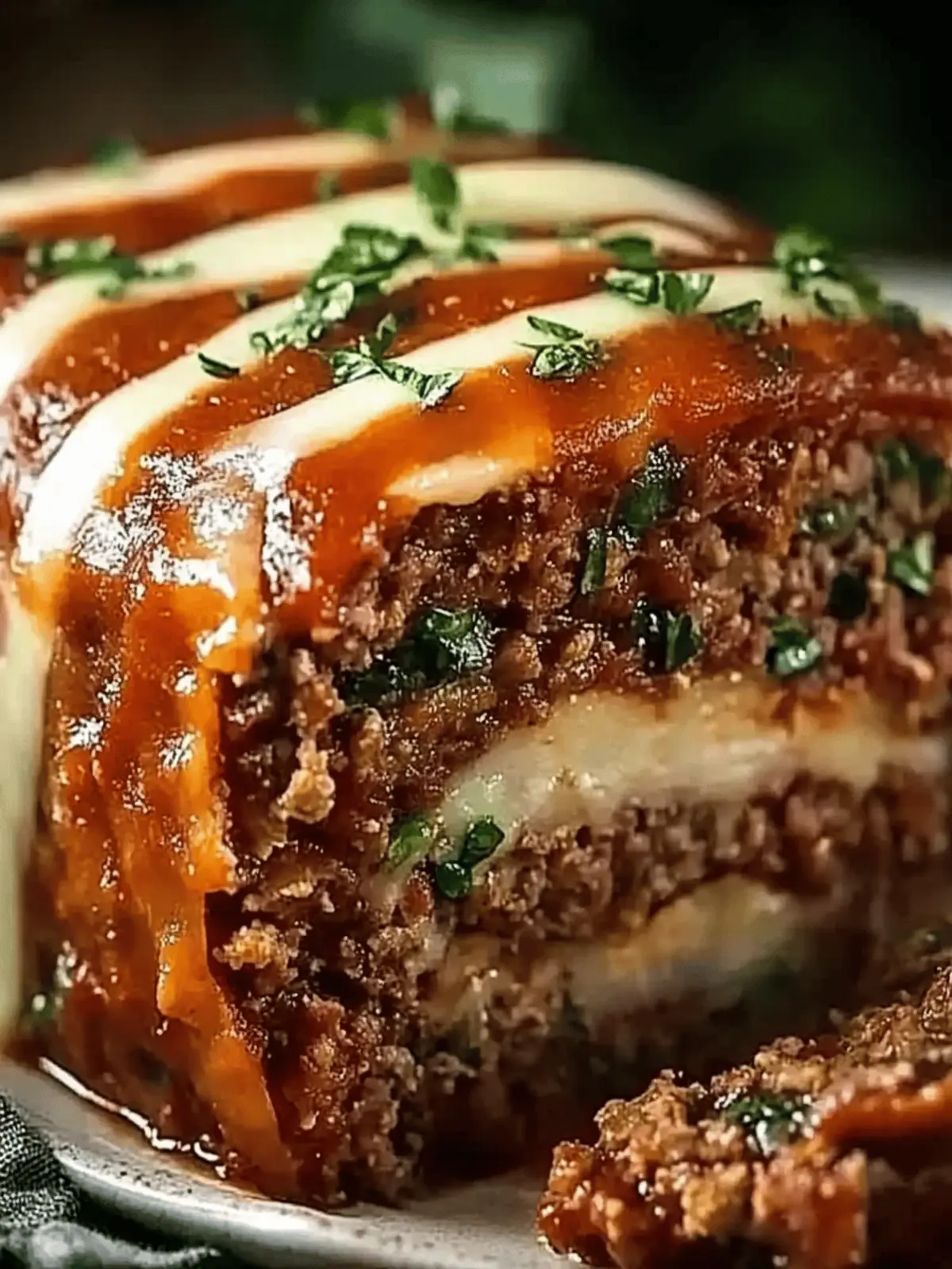 Stuffed Italian Meatloaf