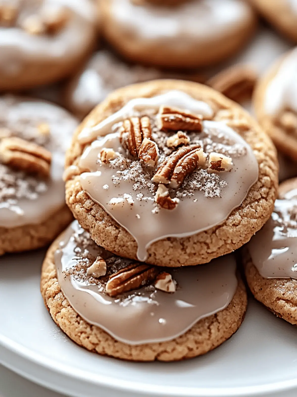 Glazed Cinnamon Nut Cookies