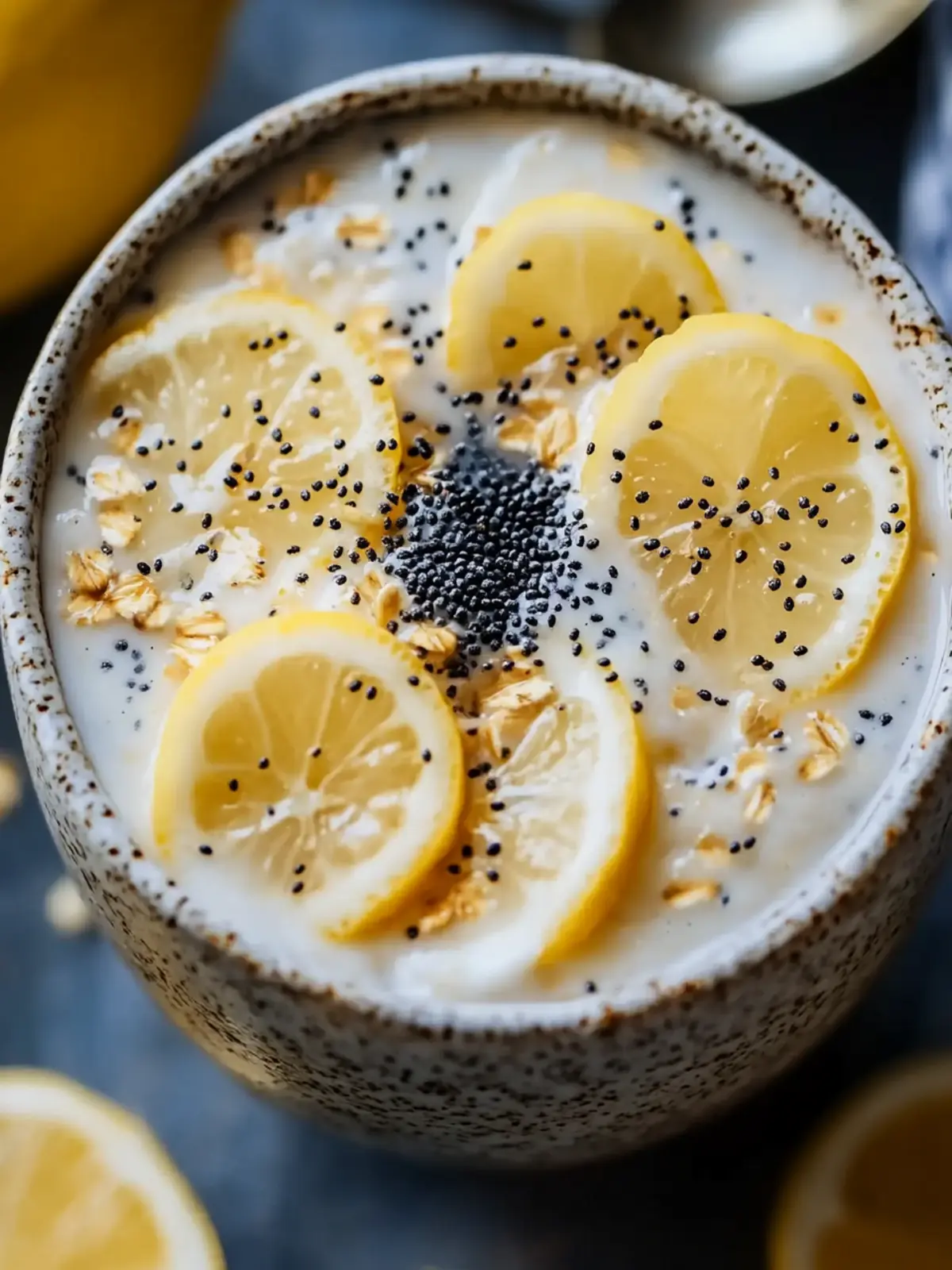 Vegan Lemon Poppy Seed Overnight Oats