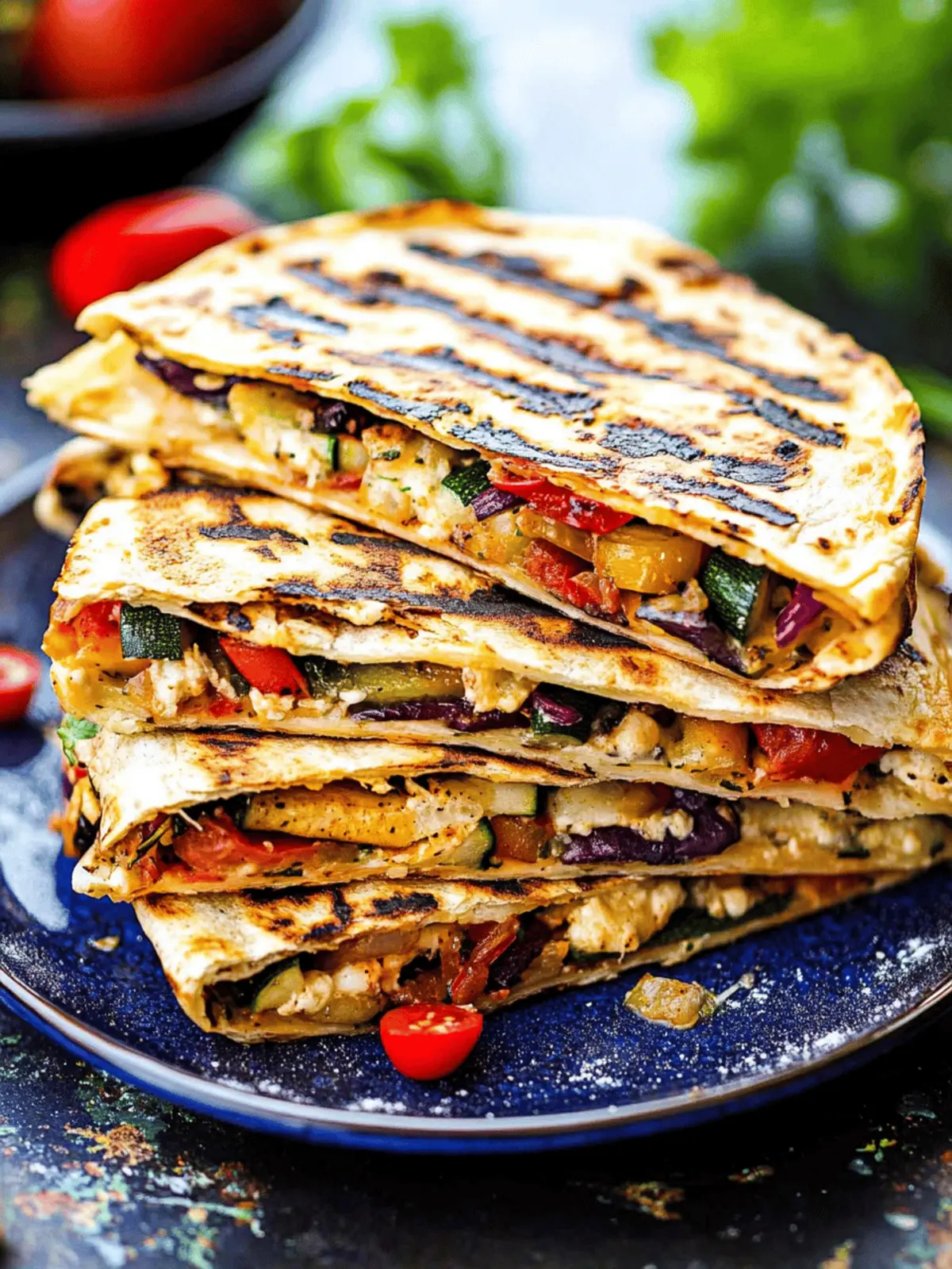 Grilled Vegetable Quesadillas