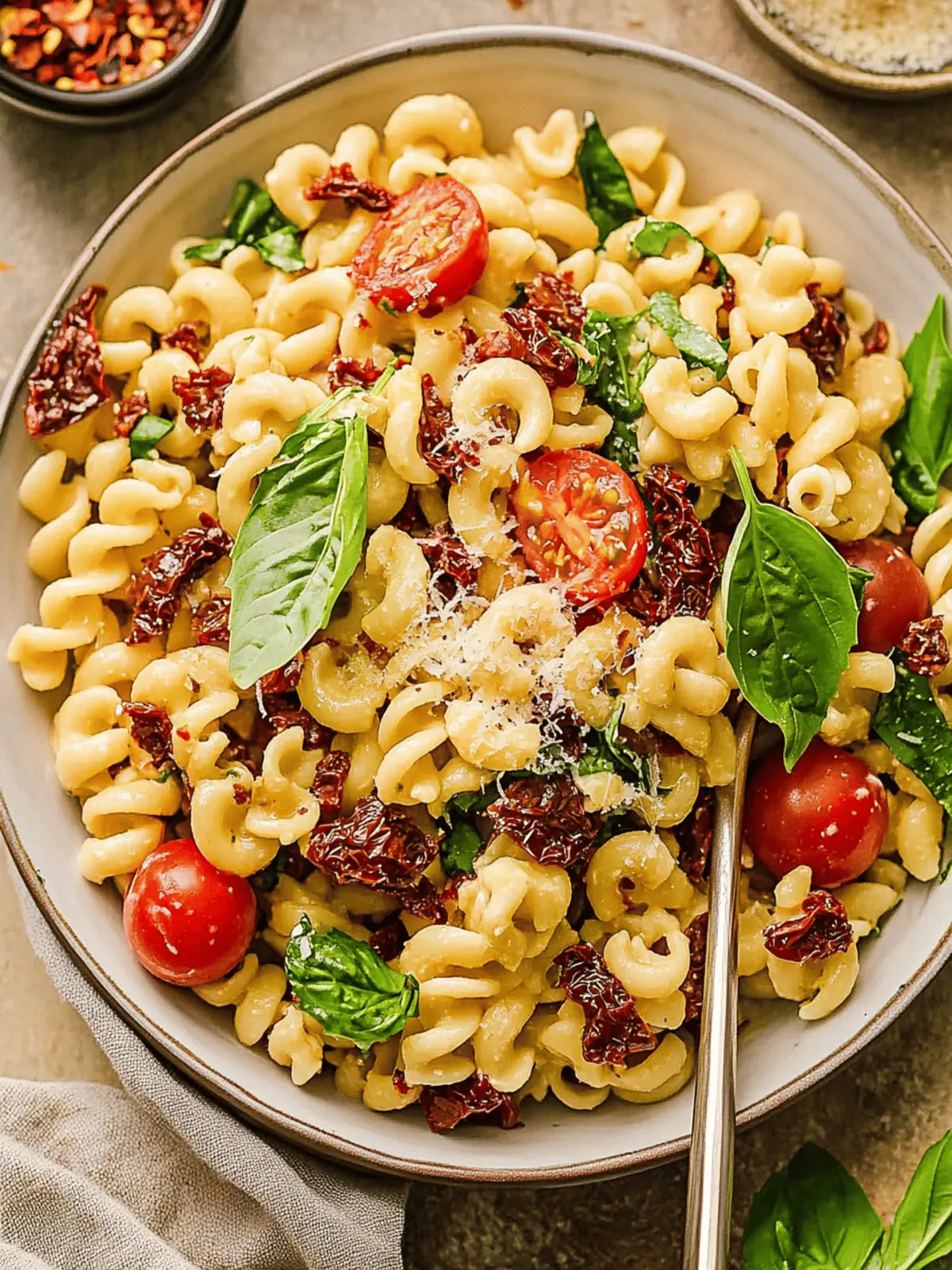 Sun-Dried Tomato Pasta Salad