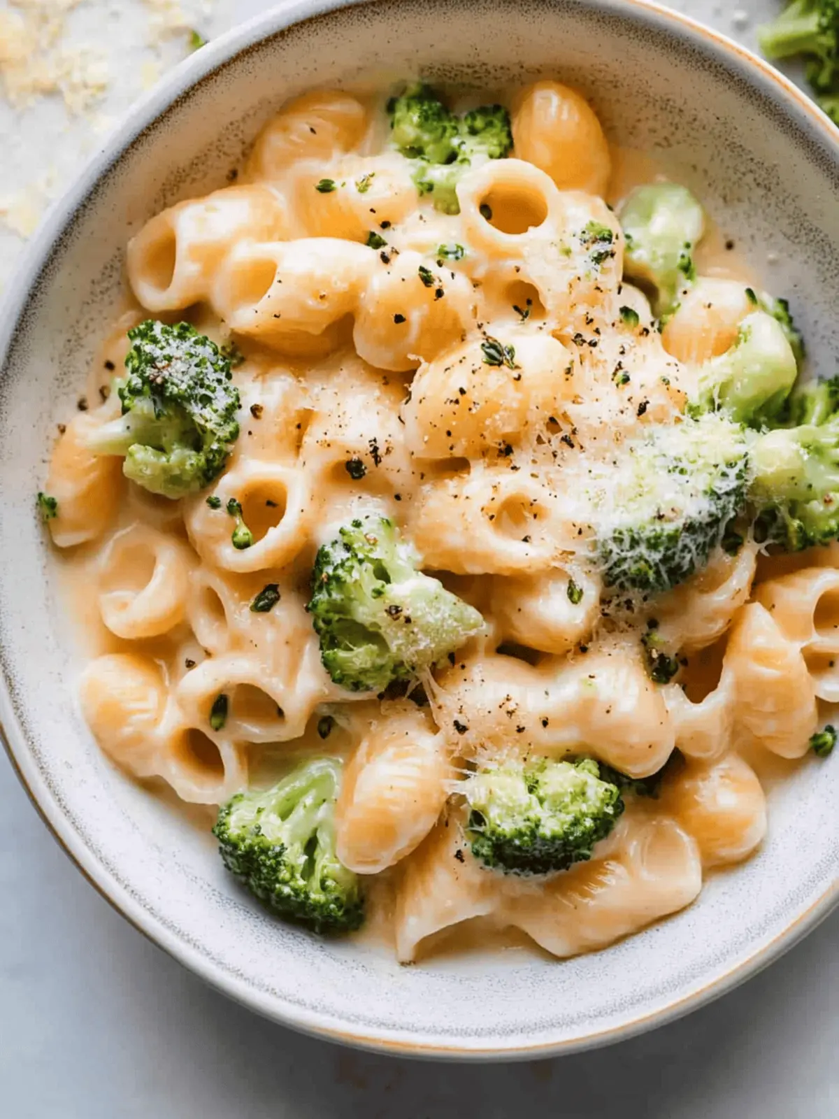 Cheesy Cheddar Broccoli Pasta