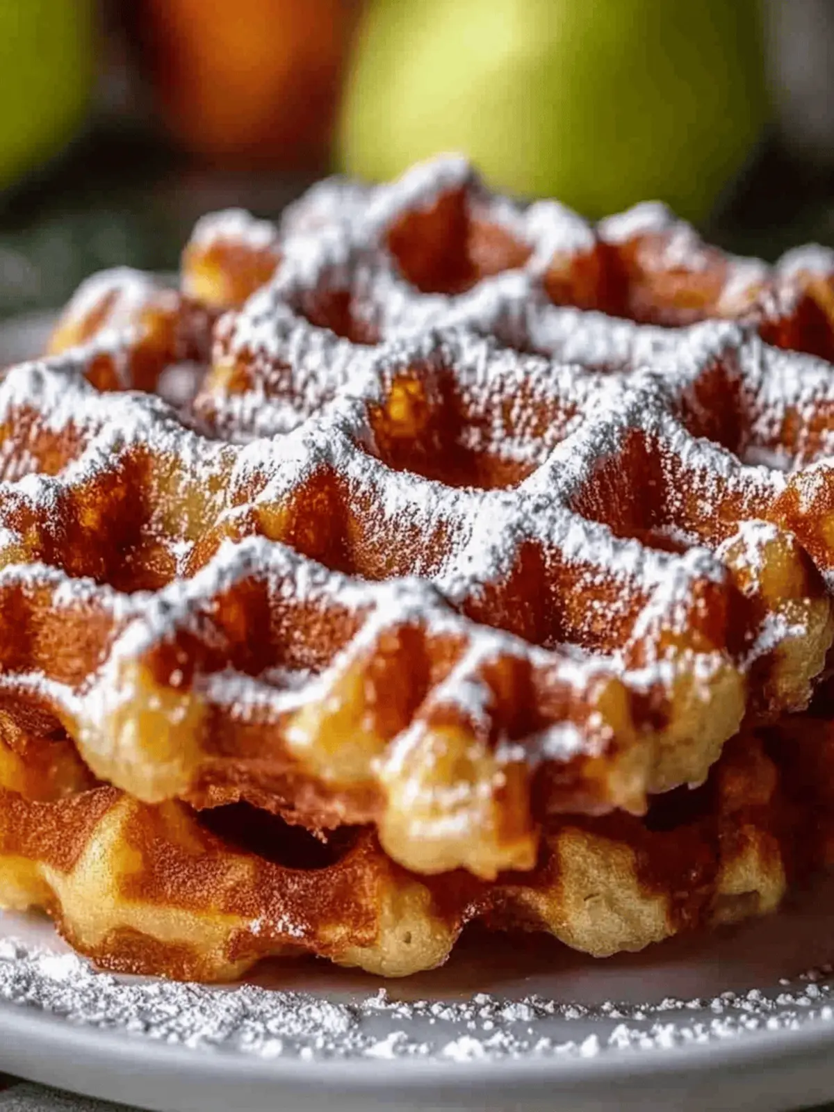Apple Fritter Waffle Donuts