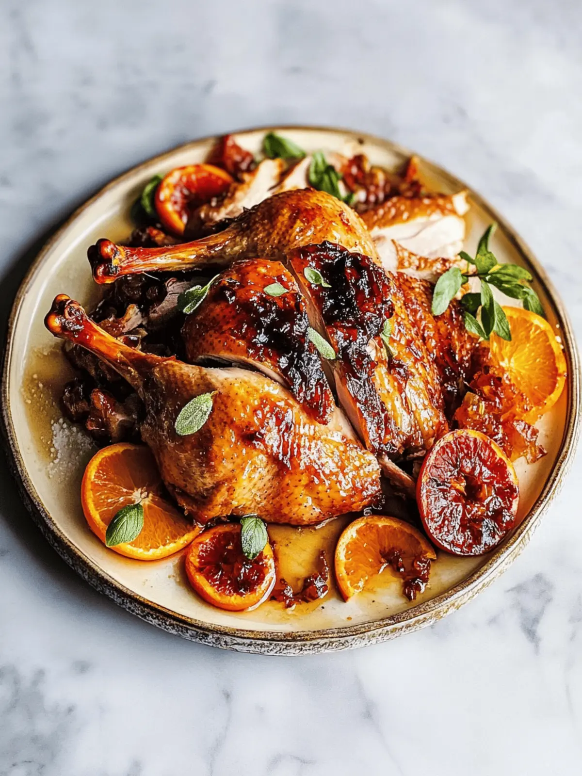 Orange-Maple Roast Duck Recipe
