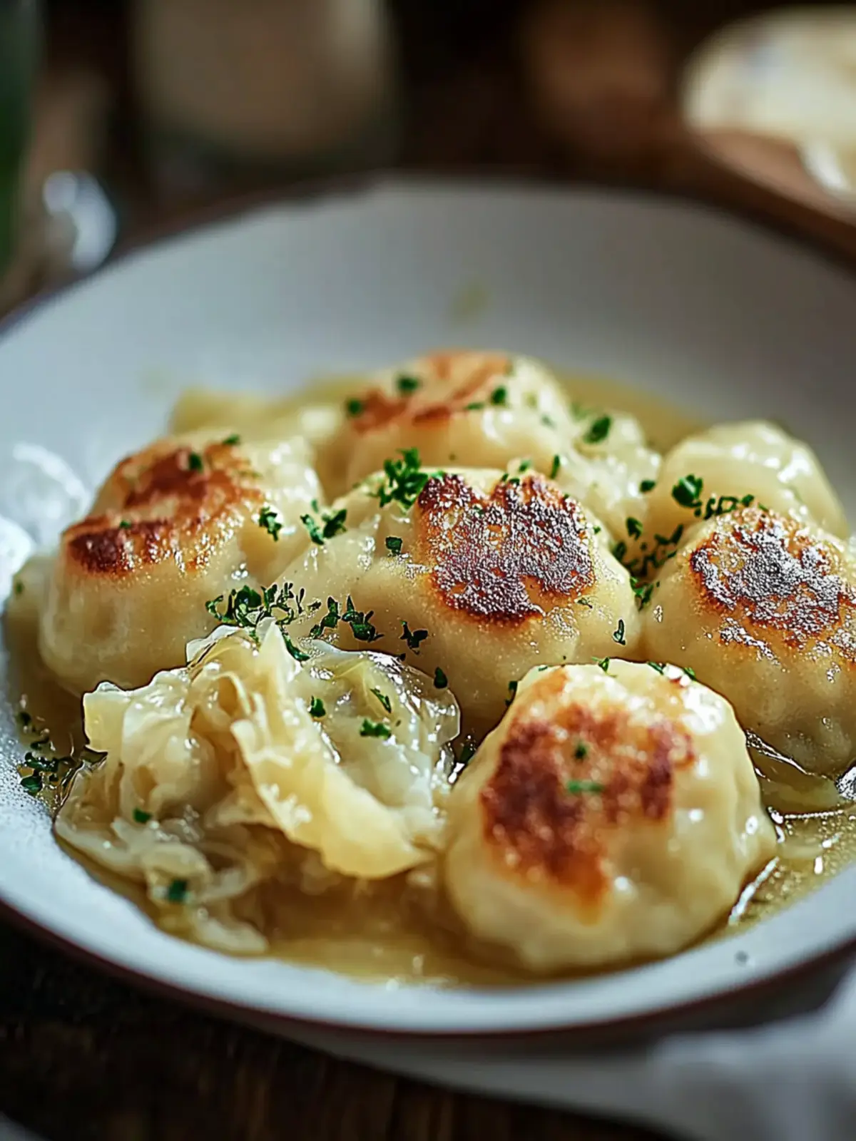 German Cabbage and Dumplings