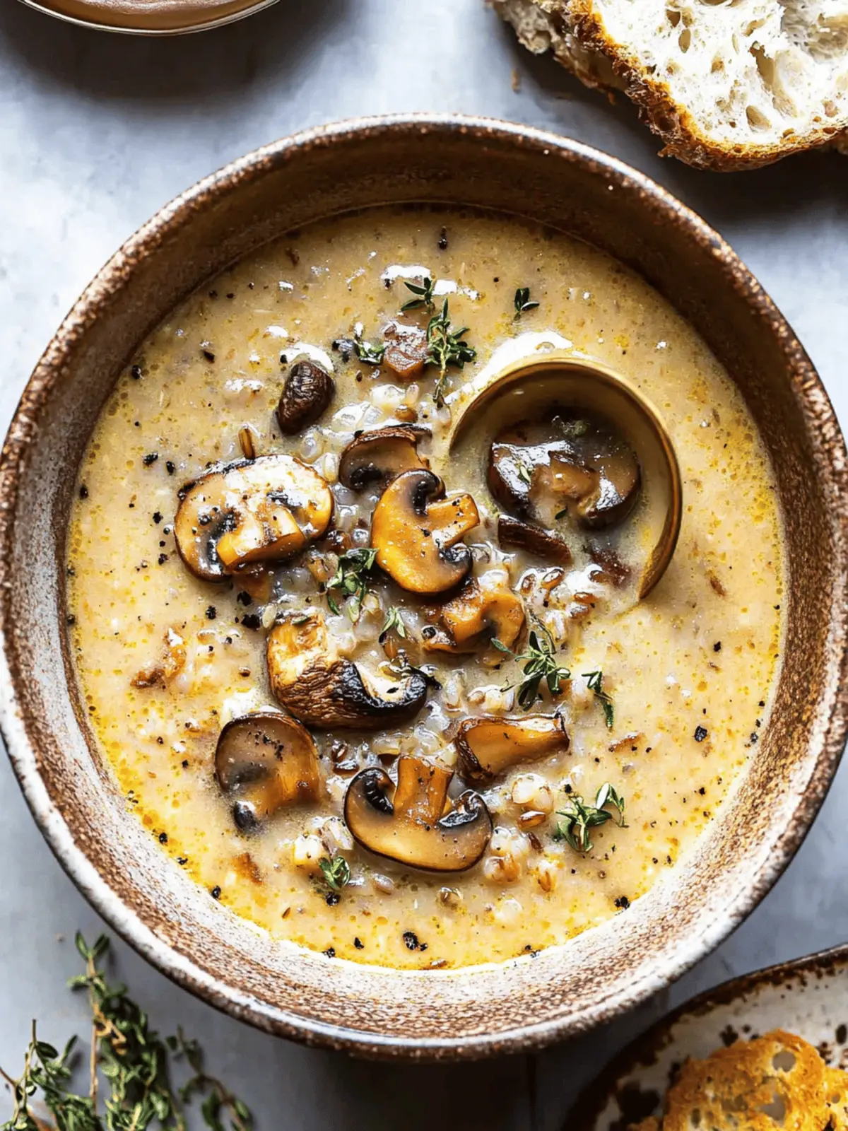 Wild Rice and Mushroom Soup