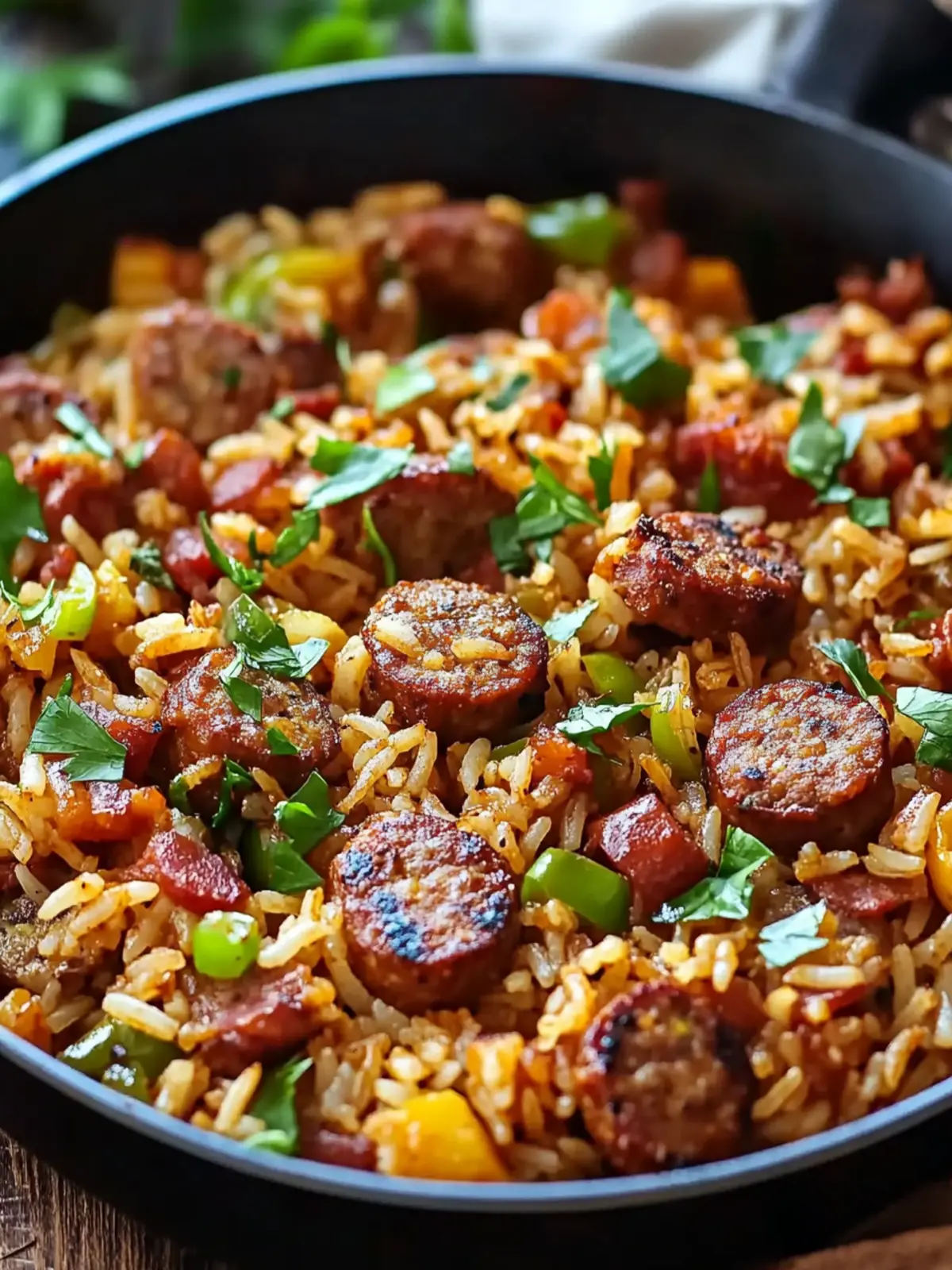 Cajun Sausage and Rice Skillet (Quick, Flavorful & Easy)