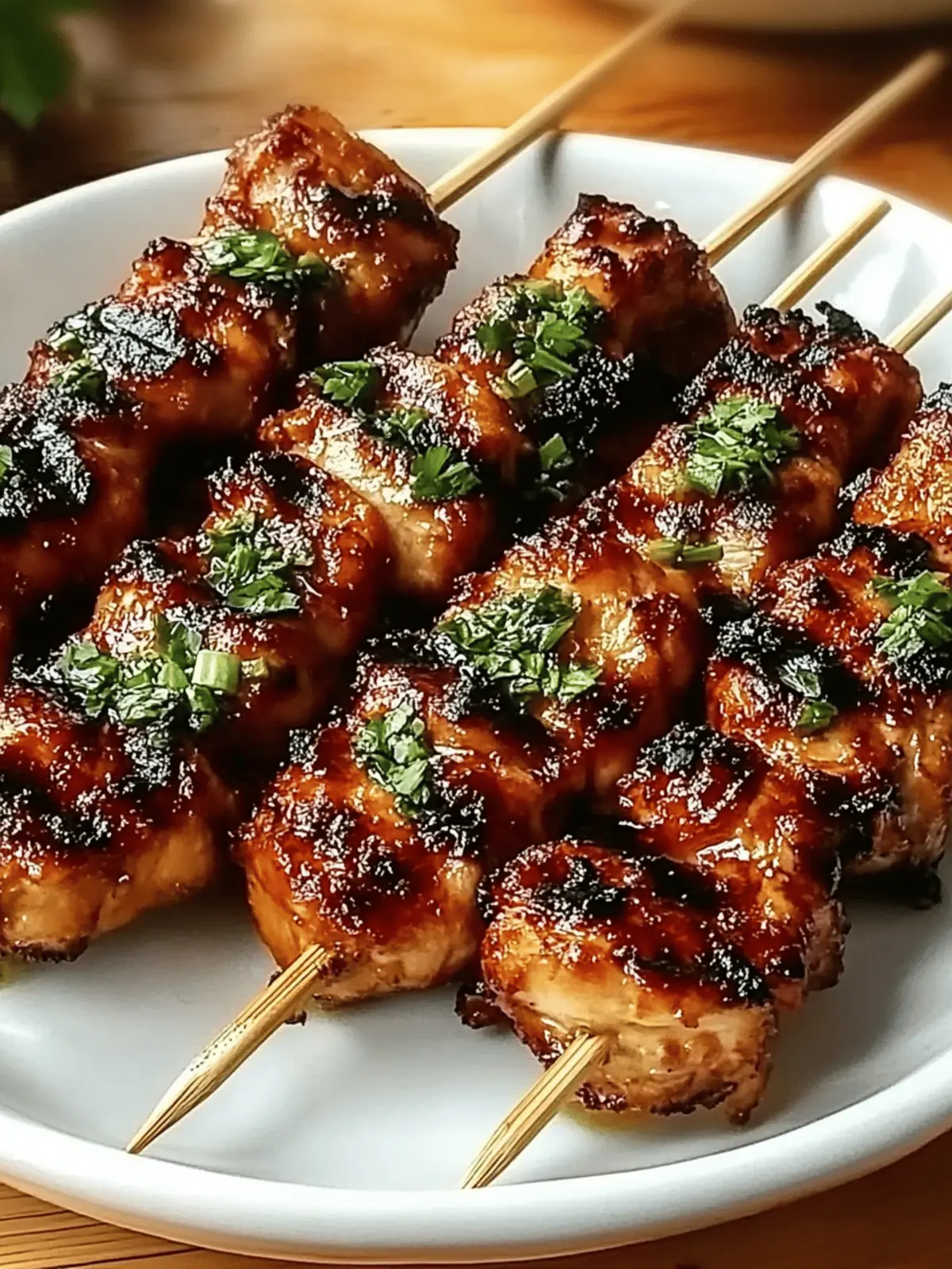 Grilled Thai Coconut Chicken Skewers