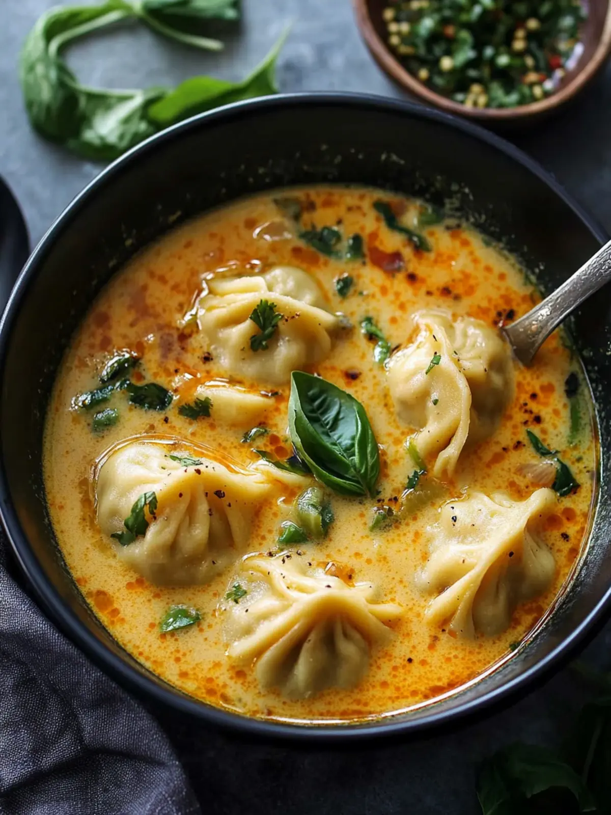 Simple Coconut Curry Soup With Dumplings