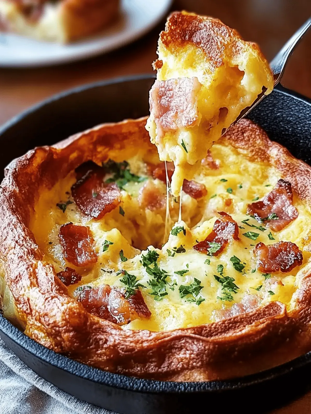 Savory Cheddar & Bacon Dutch Baby: A Delightful Treat!