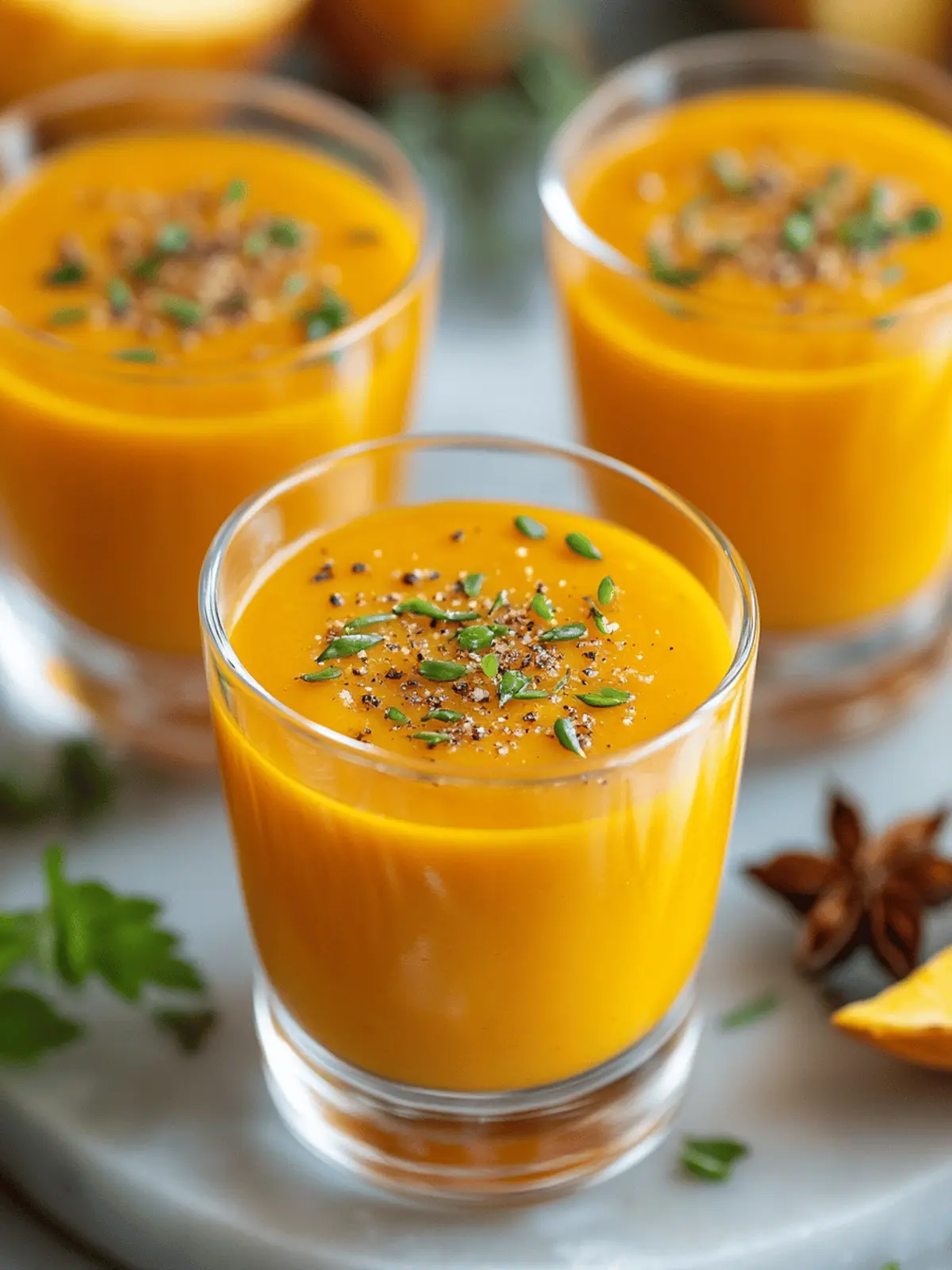 Roasted Butternut Squash Soup Shooters