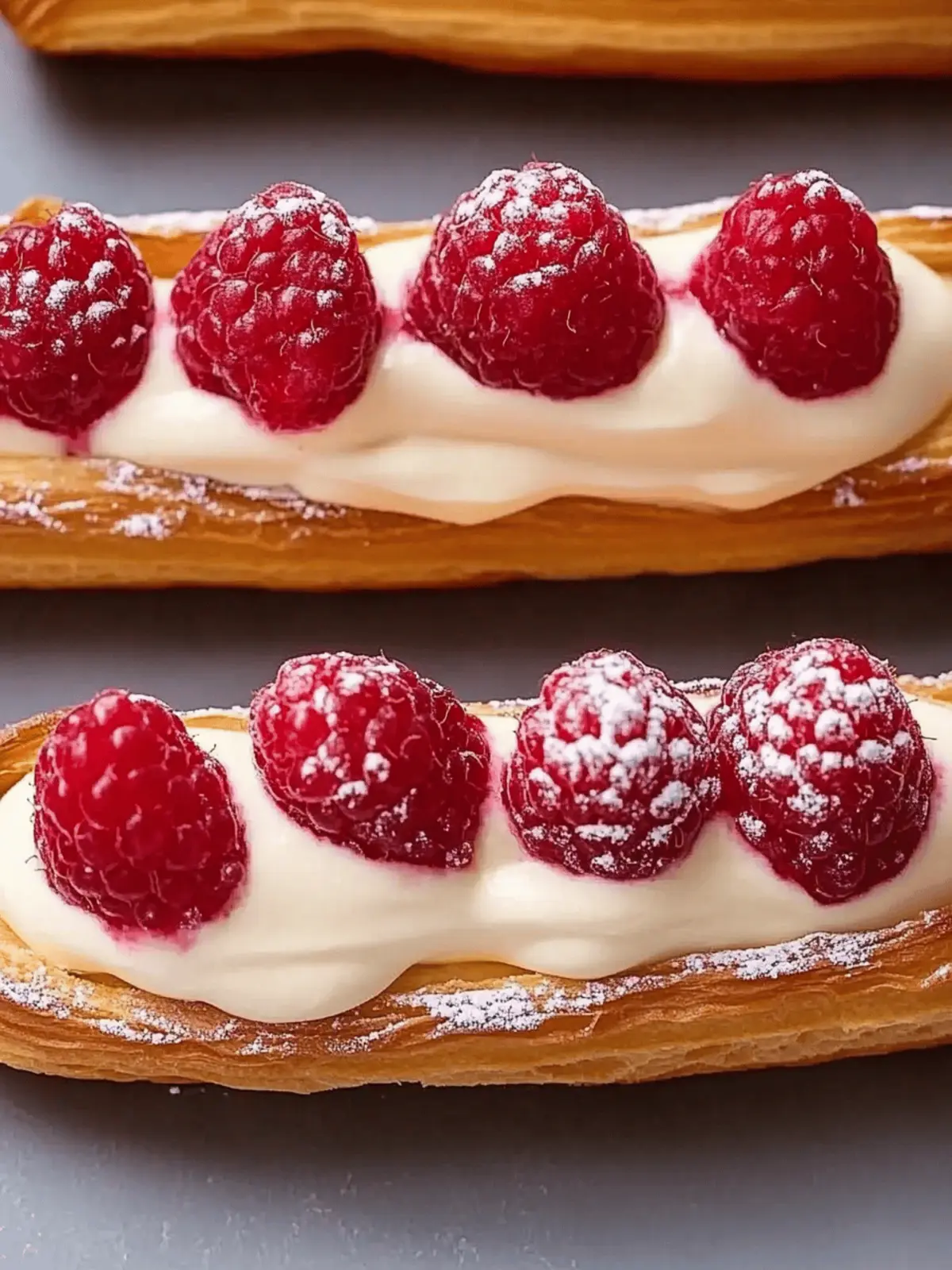 Delightful Raspberry And Cream Éclairs