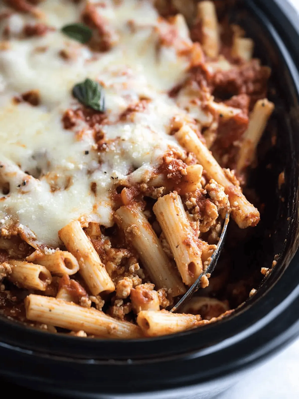 Crockpot Baked Ziti