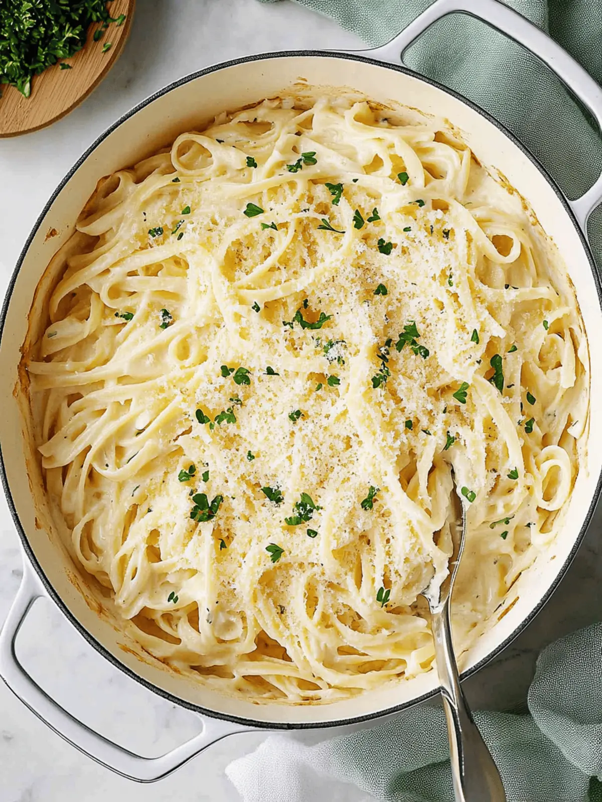 Cottage Cheese Alfredo Pasta Bake
