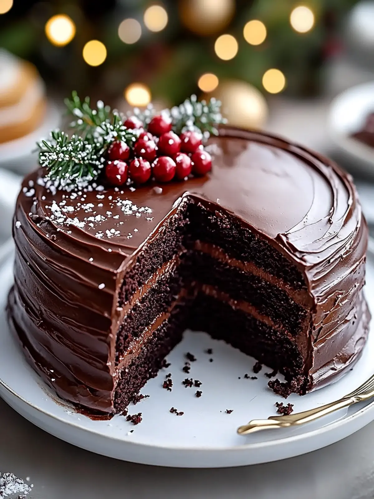 Holidays Chocolate Cake