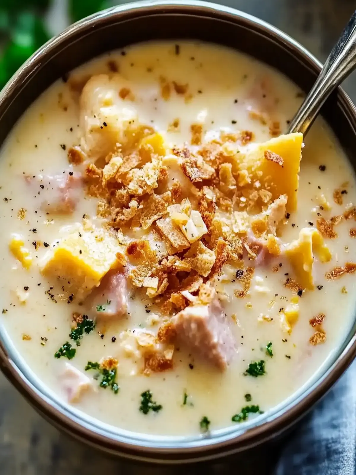 Chicken Cordon Bleu Soup