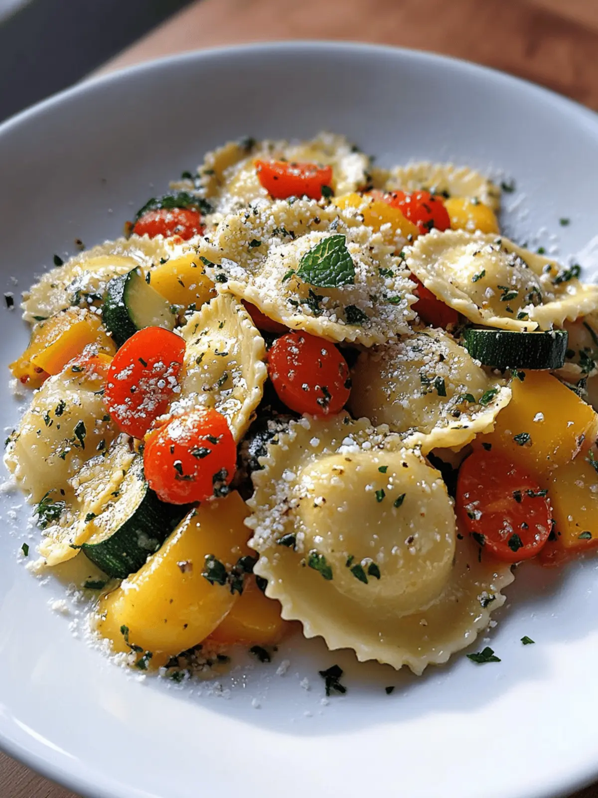 Ravioli and Veggies