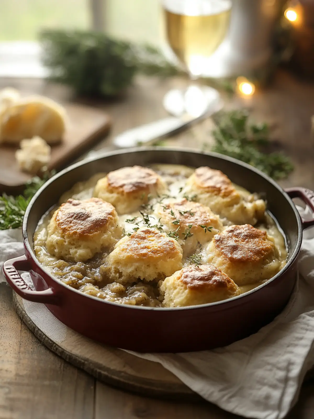 Biscuits & Gravy Breakfast Bake