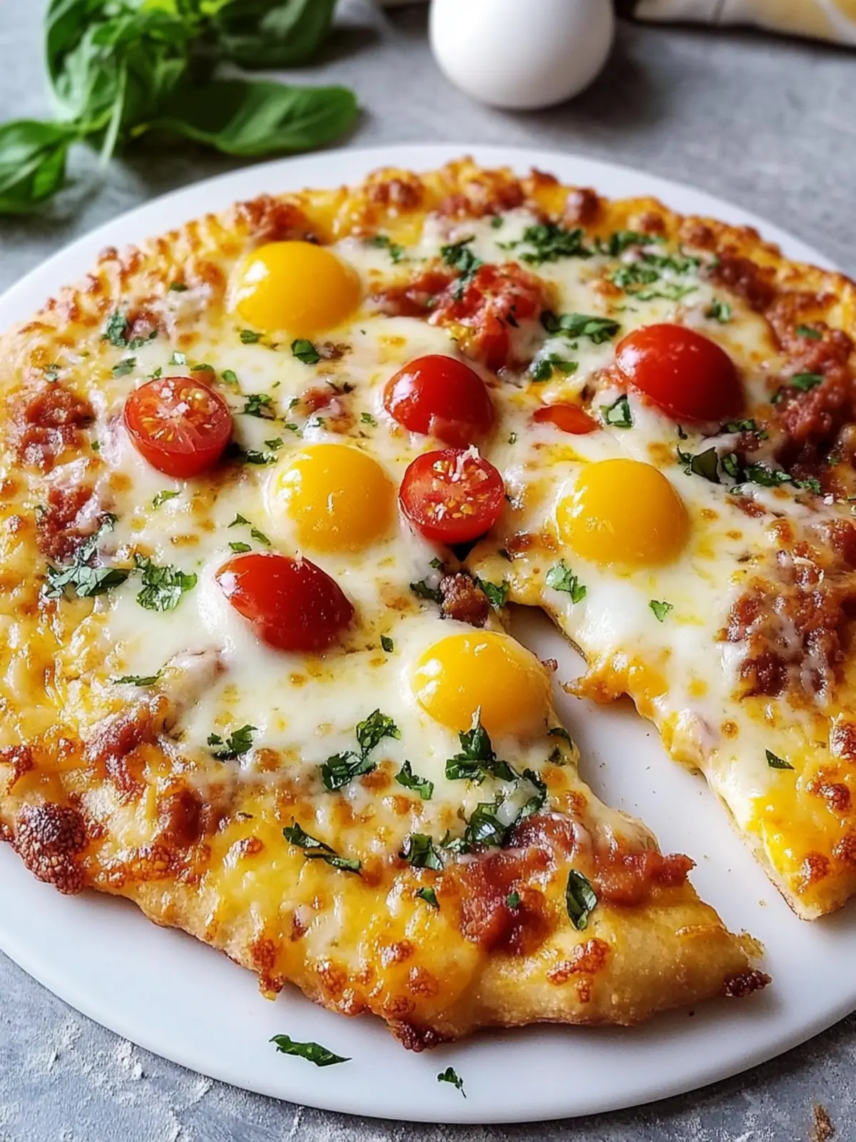 Cheesy Crust Breakfast Pizza