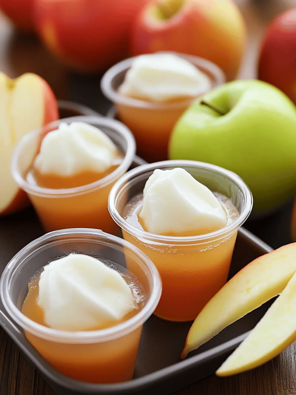 Apple Pie Jello Shots