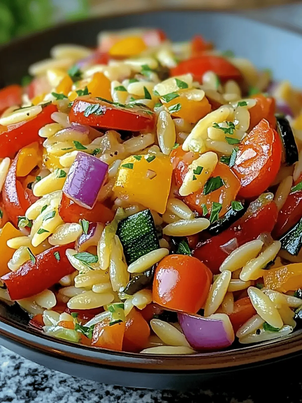 Roasted Vegetable Orzo