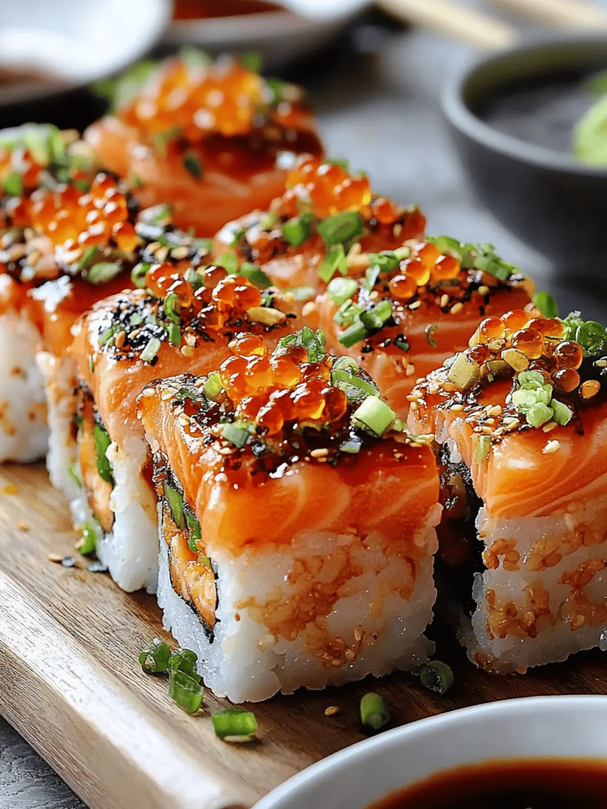 Spicy Salmon Sushi Bake
